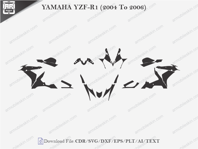 YAMAHA YZF-R1 (2004 To 2006) Wrap Skin Template