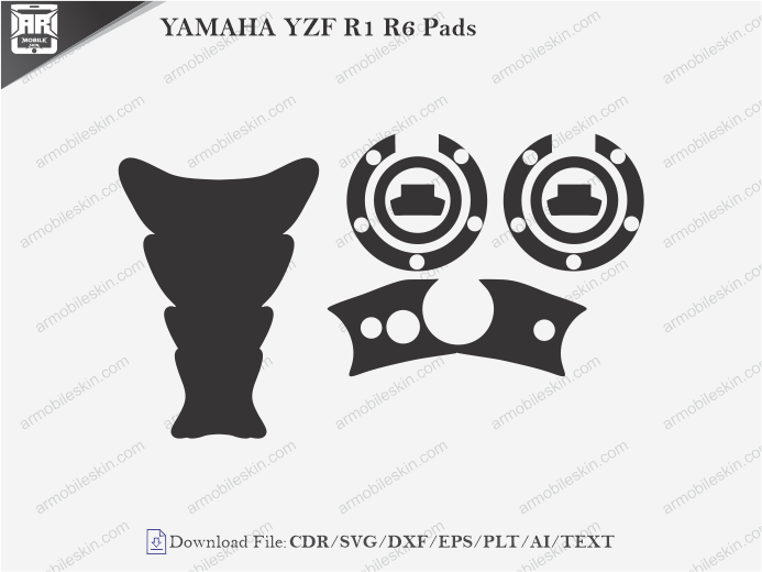 YAMAHA YZF R1 R6 Pads Wrap Skin Template