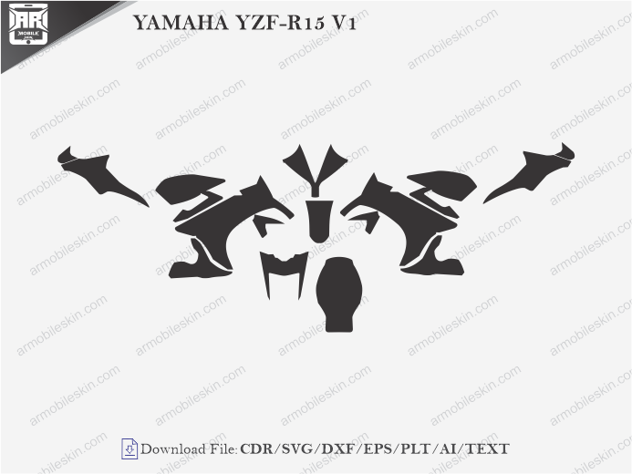 YAMAHA YZF-R15 V1 Wrap Skin Template