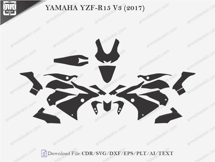 YAMAHA YZF-R15 V3 (2017) Wrap Skin Template