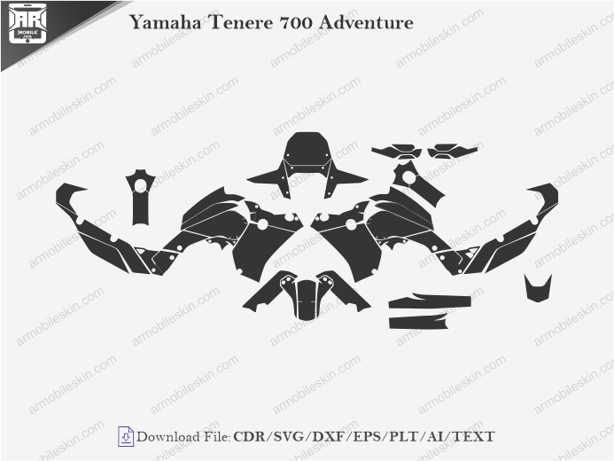 Yamaha Tenere 700 Adventure Wrap Skin Template