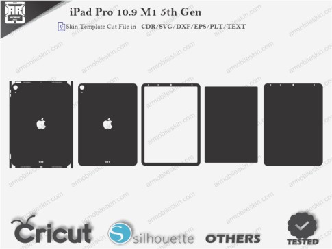 iPad Pro 10.9 M1 5th Gen Skin Template Vector