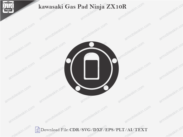Kawasaki Gas Pad Ninja ZX10R Wrap Skin Template