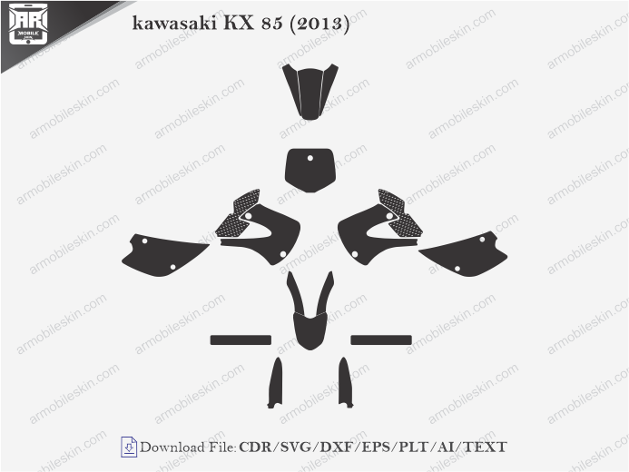 Kawasaki KX 85 (2013) Wrap Skin Template