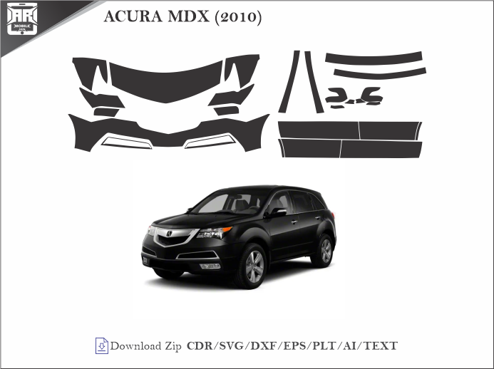 ACURA MDX (2010) Car PPF Template