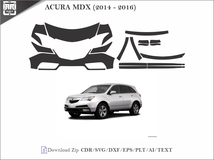 ACURA MDX (2014 - 2016) Car PPF Template