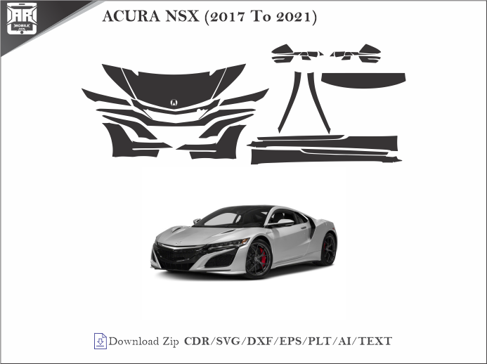 ACURA NSX (2017 To 2021) Car PPF Template