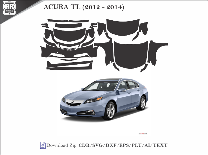 ACURA TL (2012 - 2014) Car PPF Template