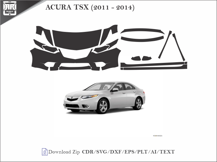 ACURA TSX (2011 – 2014) Car PPF Template