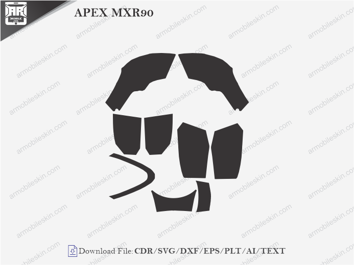 APEX MXR90 Vinyl Wrap Template
