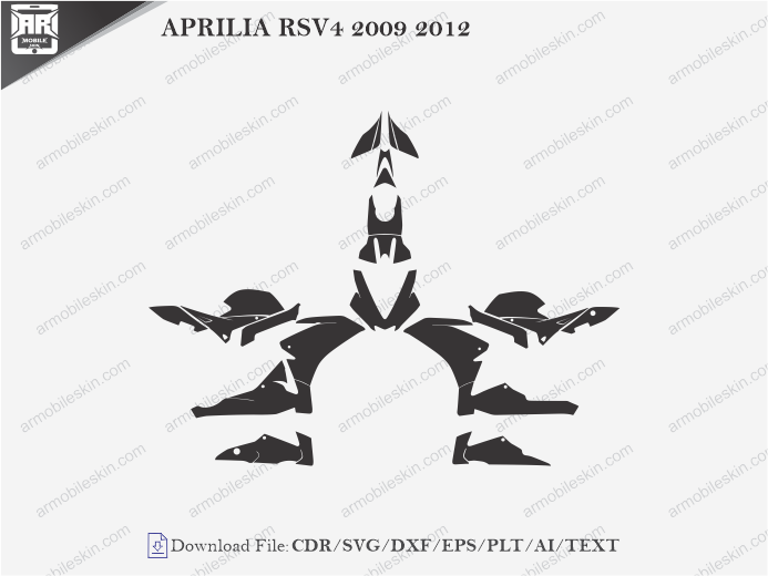 APRILIA RSV4 2009 2012 Vinyl Wrap Template