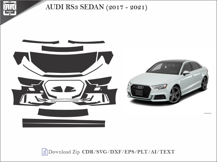 AUDI RS3 SEDAN (2017 – 2021) Car PPF Template