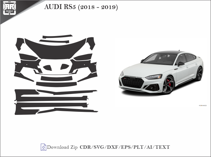 AUDI RS5 (2018 – 2019) Car PPF Template