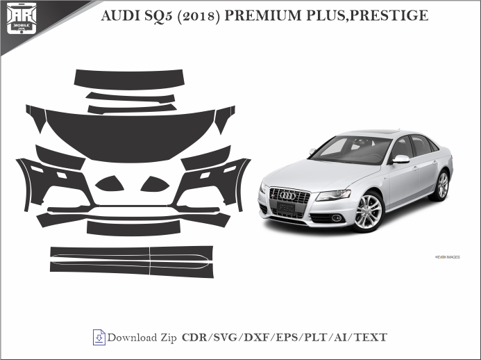 AUDI SQ5 (2018) PREMIUM PLUS,PRESTIGE Car PPF Template