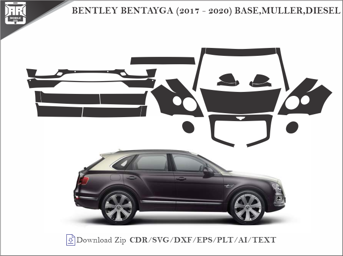 BENTLEY BENTAYGA (2017 – 2020) Car PPF Template