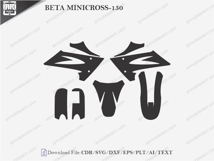 BETA MINICROSS-150 Vinyl Wrap Template