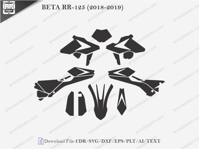 BETA RR-125 (2018-2019) Vinyl Wrap Template