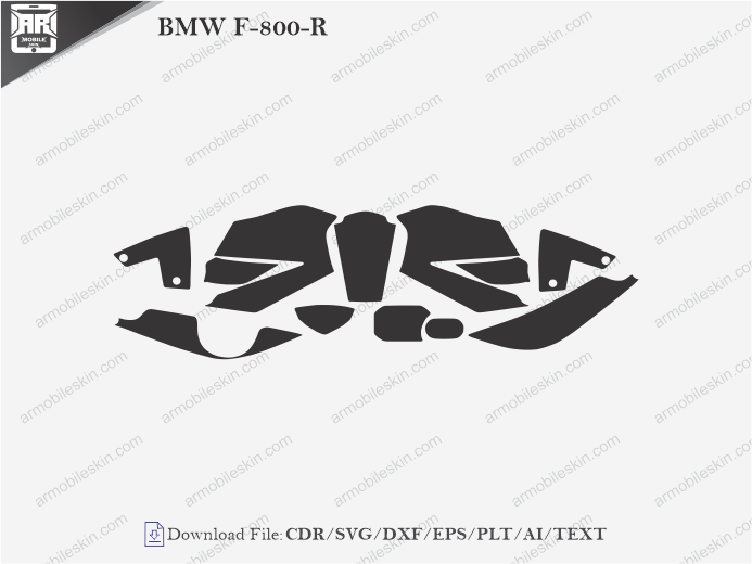 BMW F-800-R (2012) PPF Cutting Template