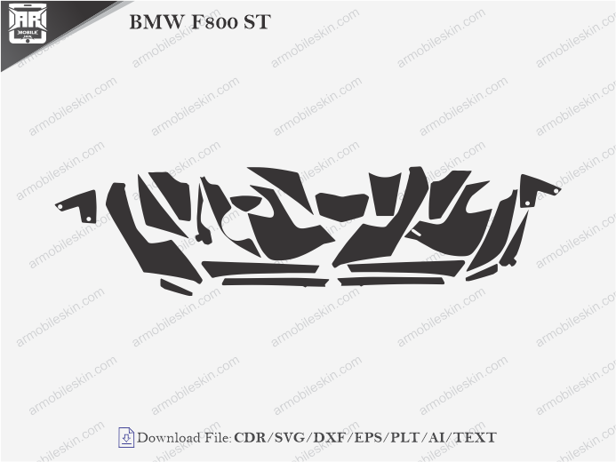 BMW F800 ST (2006) PPF Cutting Template