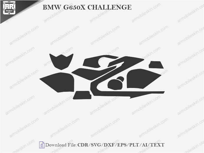 BMW G650X CHALLENGE PPF Cutting Template