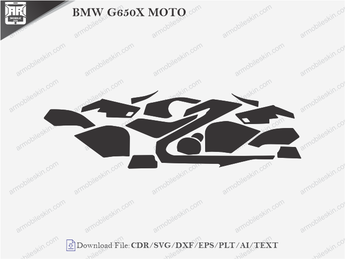 BMW G650X MOTO PPF Cutting Template
