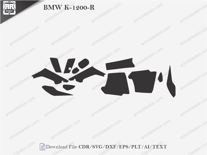 BMW K-1200-R PPF (2006) Cutting Template