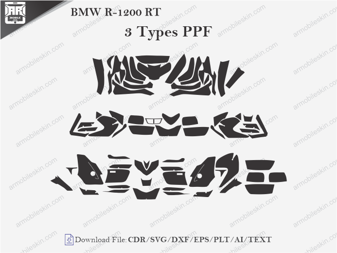 BMW R-1200 RT PPF Cutting Template