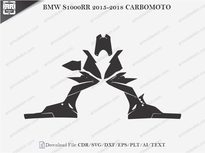 BMW S1000RR 2015-2018 CARBOMOTO Wrap Skin Template