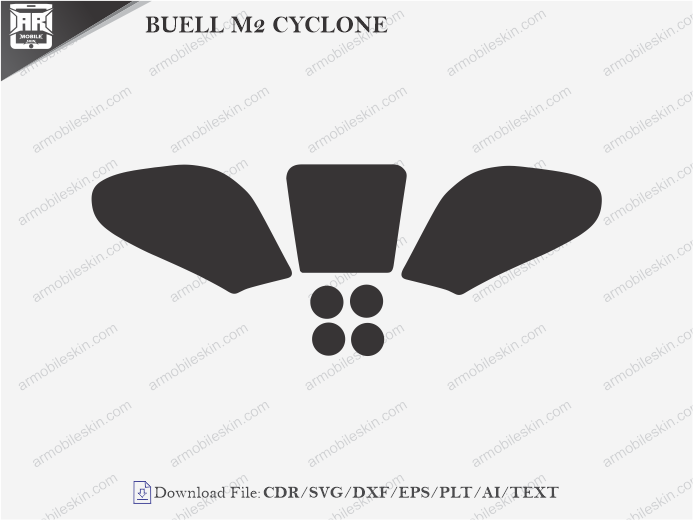 BUELL M2 CYCLONE PPF Cutting Template
