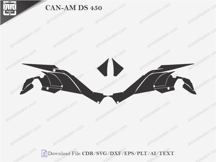CAN-AM DS 450 PPF Cutting Template