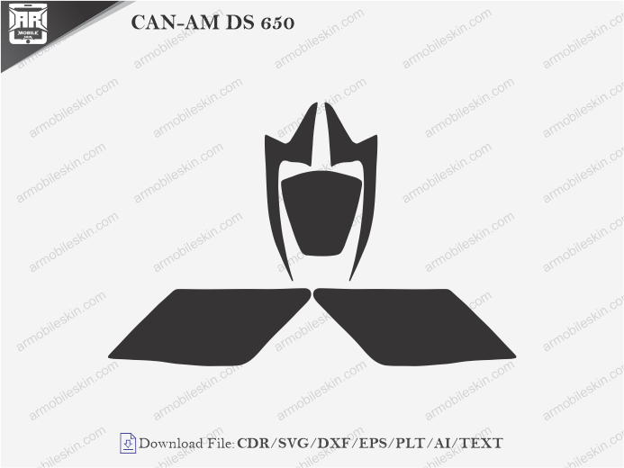 CAN-AM DS 650 PPF Cutting Template