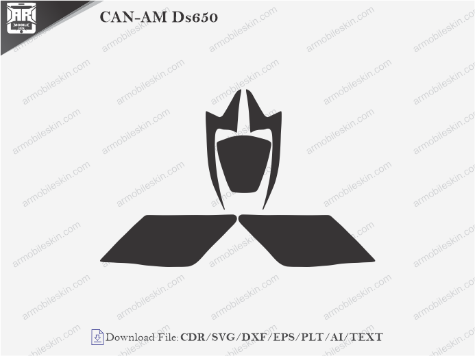 CAN-AM DS650 Vinyl Wrap Template
