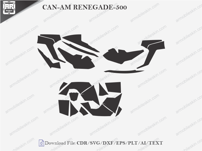 CAN-AM RENEGADE-500 Vinyl Wrap Template