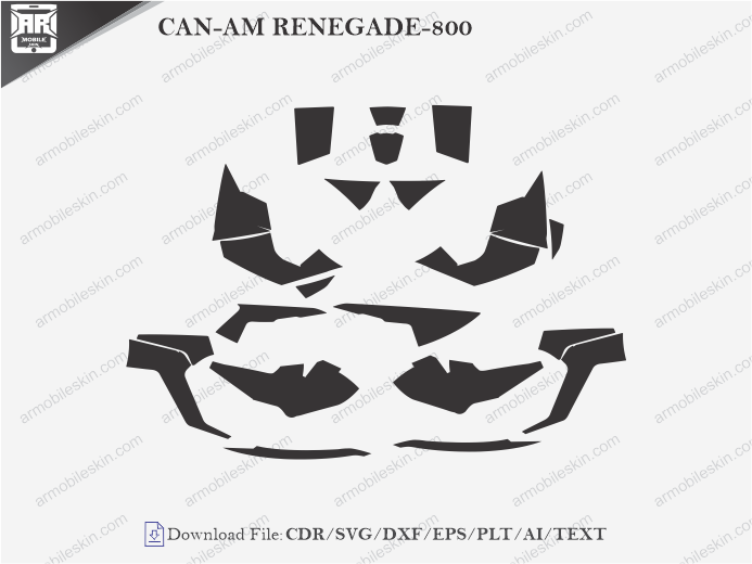 CAN-AM RENEGADE-800 Vinyl Wrap Template