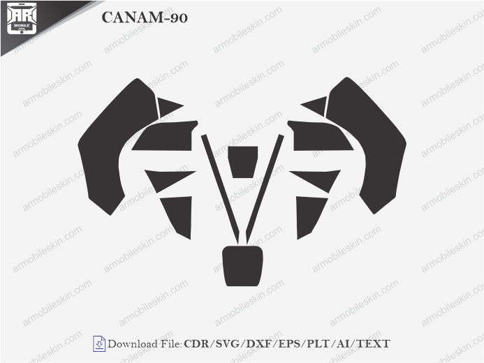 CANAM-90 Vinyl Wrap Template