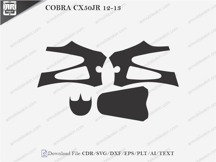 COBRA CX50JR 12-13 Vinyl Wrap Template