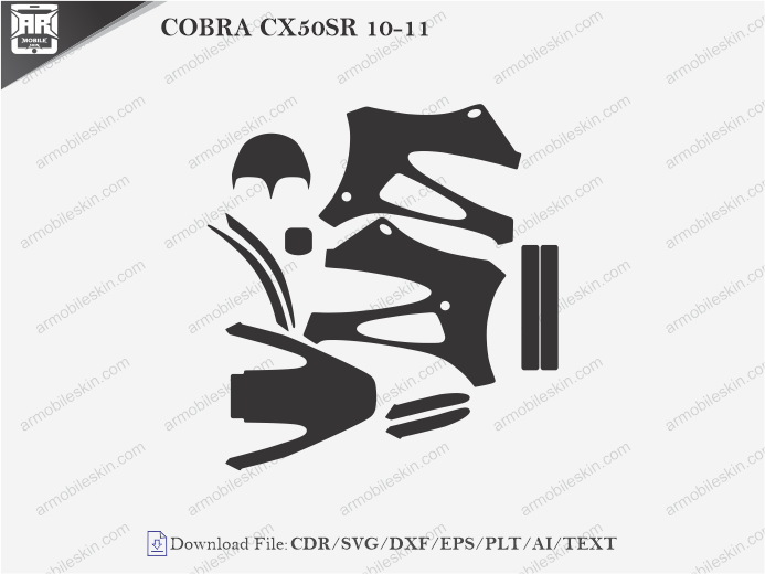 COBRA CX50SR 10-11 Vinyl Wrap Template