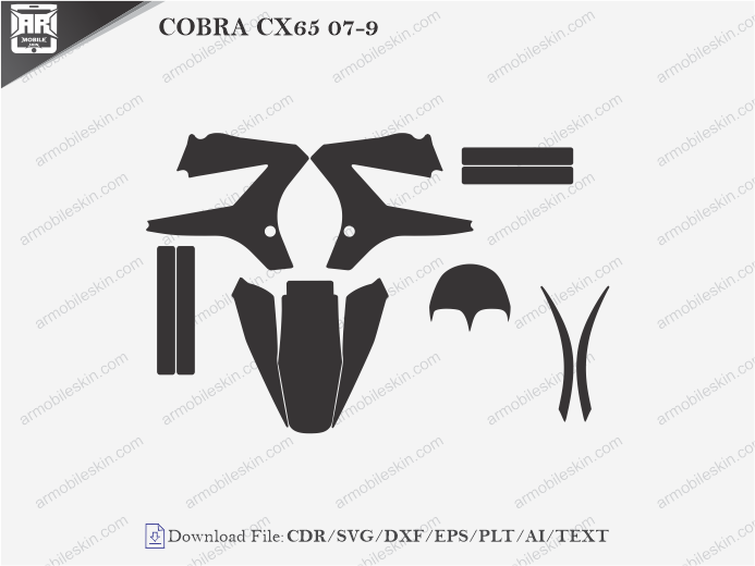 COBRA CX65 07-9 Vinyl Wrap Template