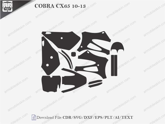 COBRA CX65 10-13 Vinyl Wrap Template