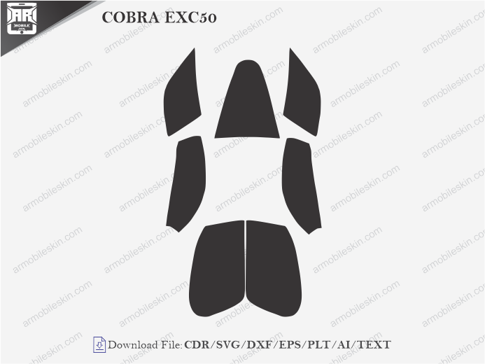 COBRA EXC50 Vinyl Wrap Template