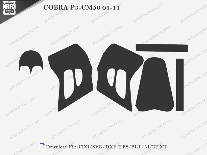 COBRA P3-CM50 03-11 Vinyl Wrap Template