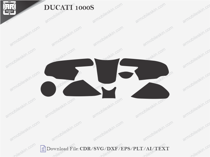 DUCATI 1000S PPF Cutting Template