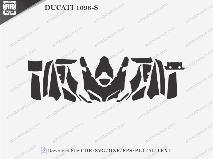 DUCATI 1098-S (2007) PPF Cutting Template