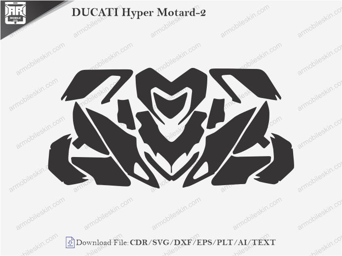 DUCATI Hyper Motard-2 PPF Cutting Template