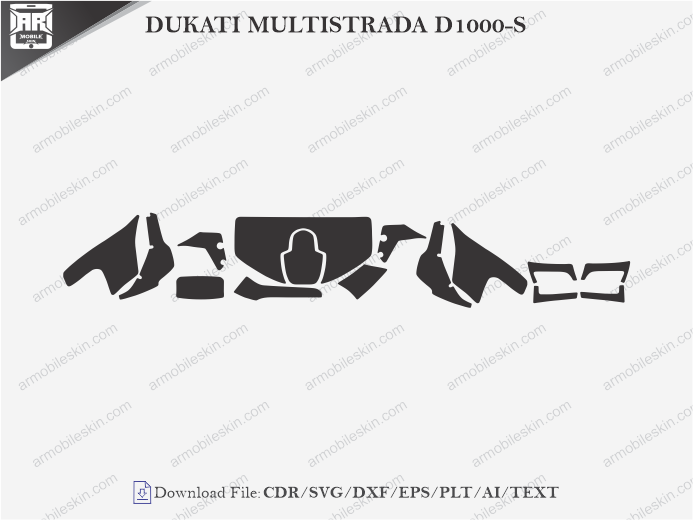 DUCATI MULTISTRADA D1000-S (2003 – 2007) PPF Cutting Template