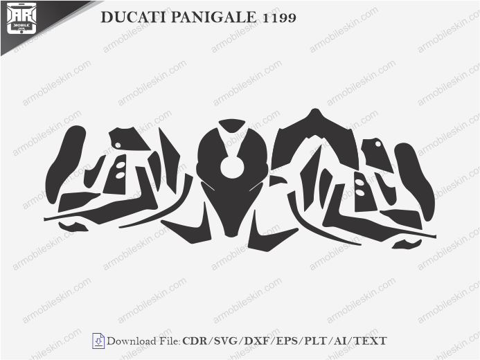 DUCATI PANIGALE 1199 PPF Cutting Template