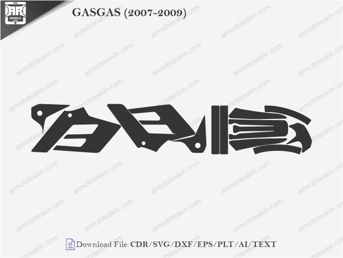 GASGAS (2007-2009) Vinyl Wrap Template