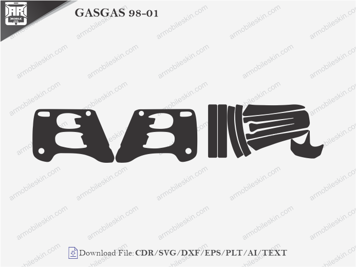 GASGAS 98-01 Vinyl Wrap Template