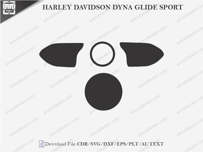 HARLEY DAVIDSON DYNA GLIDE SPORT (2006) PPF Cutting Template