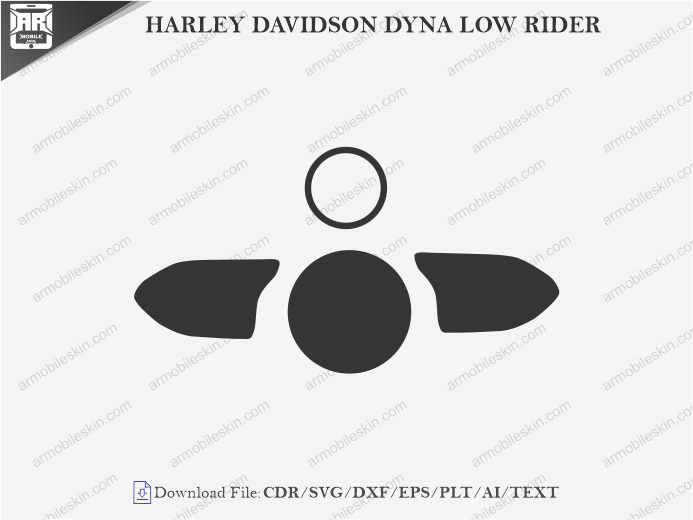 HARLEY DAVIDSON DYNA LOW RIDER (2000) PPF Cutting Template